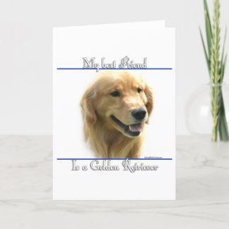 Golden Retriever Best Friend 2 Card