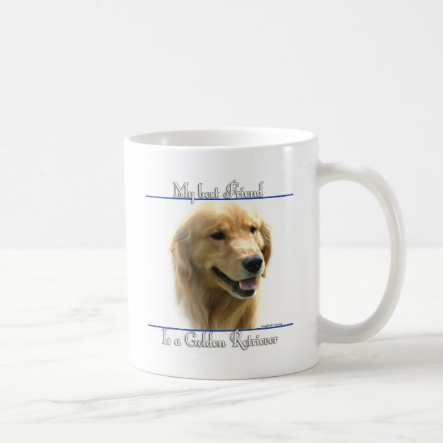 Golden Retriever Best Friend 2 Coffee Mug (Right)