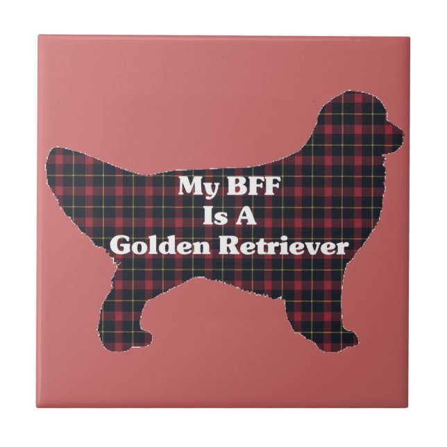 Golden Retriever BFF Tile (Front)
