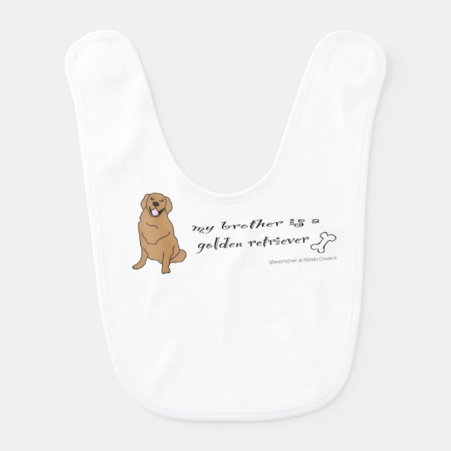 golden retriever bib (Front)