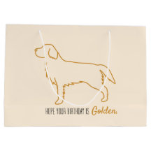 Golden Retriever Birthday Bag