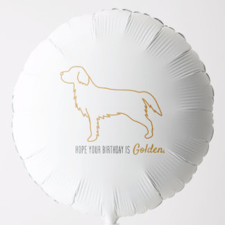 Golden Retriever Birthday Balloon