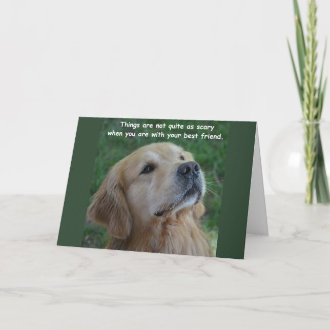 Golden Retriever Birthday Card Best People (Front)