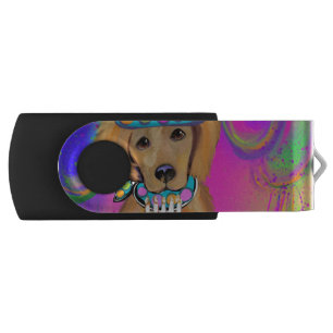 Golden Retriever Birthday Flash Drive