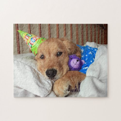 Golden Retriever Birthday Jigsaw Puzzle