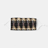 Golden Retriever Black Face Mask (Front, Folded)