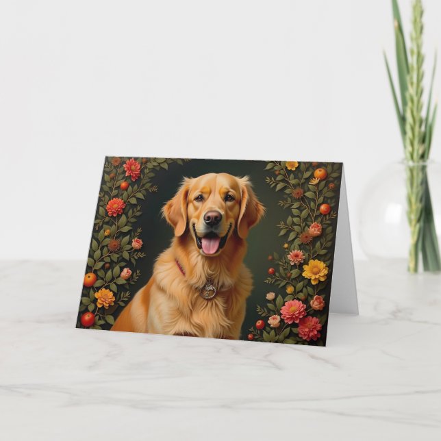 Golden Retriever Blank Card (Front)