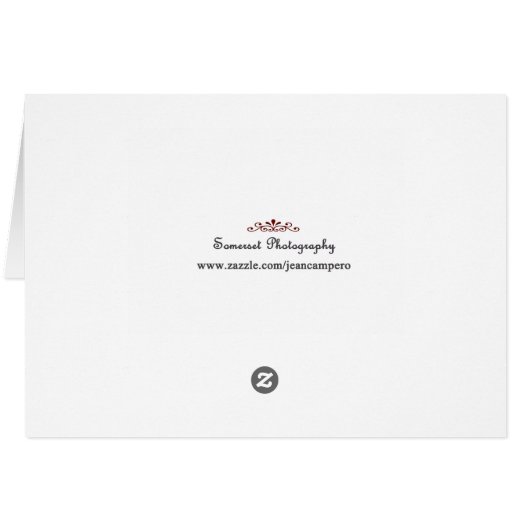 Golden Retriever Blank Photo Card (Back Horizontal)