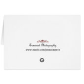 Golden Retriever Blank Photo Card (Back Horizontal)