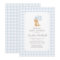 Golden Retriever Blue Gingham Baby Shower