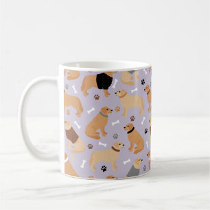 Golden Retriever Bones and Paws Coffee Mug