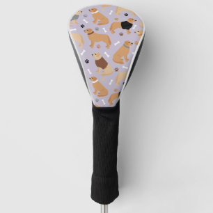 Golden Retriever Bones and Paws Golf Head Cover