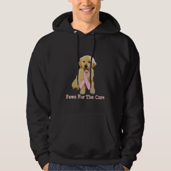 Golden Retriever Breast Cancer Hooded Sweatshirt by normagolden at Zazzle
