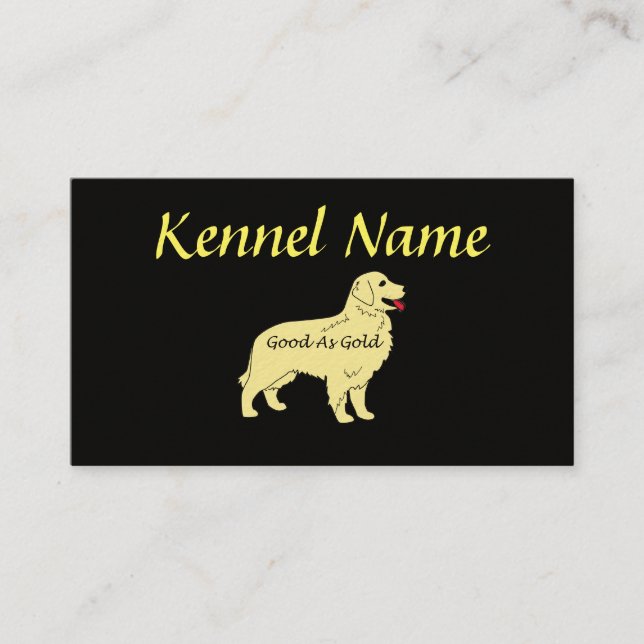 Golden Retriever Breeder Business Card (Front)