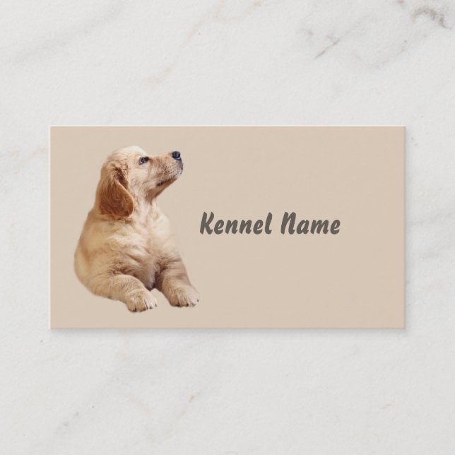 Golden Retriever Breeder Business Card (Front)