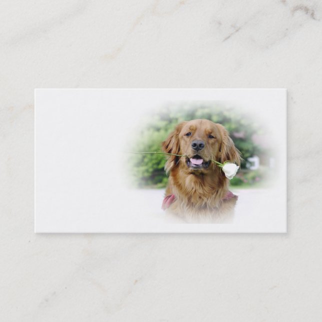 Golden Retriever business card (Front)