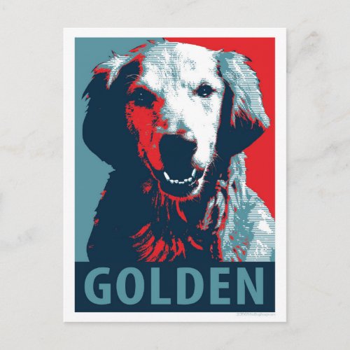 Golden Retriever by Hope Dogs Postcard