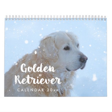 Golden Retriever Calendar 2023 Personalized