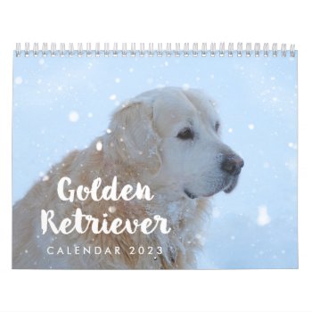 Golden Retriever Calendar 2023 Personalized by online_store at Zazzle