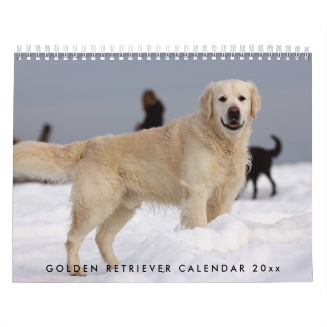 Golden Retriever Calendar 2023 With Your Photos (Cover)