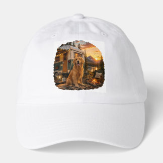 Golden Retriever Camping Adventur Hat