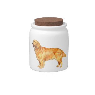 Golden Retriever Candy Jar