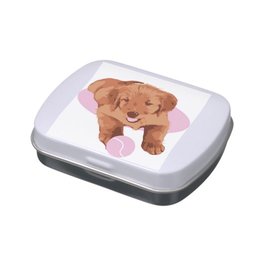 Golden Retriever Candy Tin (Side)