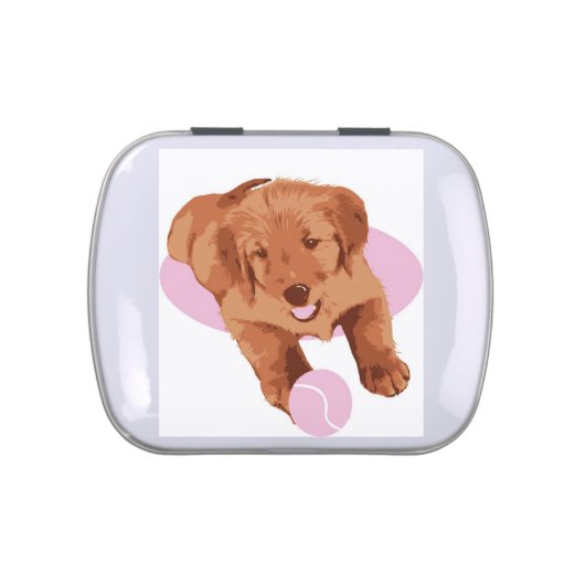 Golden Retriever Candy Tin (Top)