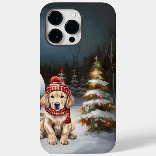 Golden Retriever Caravan Christmas Adventure Case_Mate iPhone 14 Pro Max Case