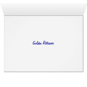 Golden Retriever Cards (Inside Horizontal (Bottom))