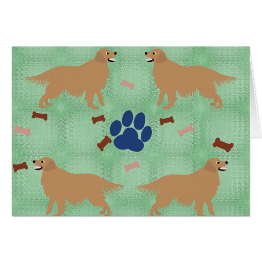 Golden Retriever Cards (Front Horizontal)