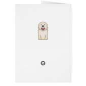 Golden Retriever Cartoon Cards (Back)