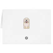 Golden Retriever Cartoon Cards (Back Horizontal)