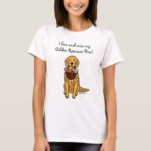 Golden Retriever Cartoon T-Shirt