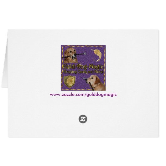 Golden Retriever Champagne New Years (Back Horizontal)