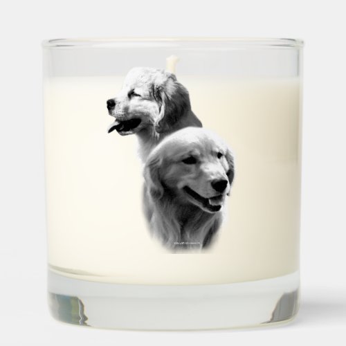Golden Retriever Charcoal 2 Scented Candle
