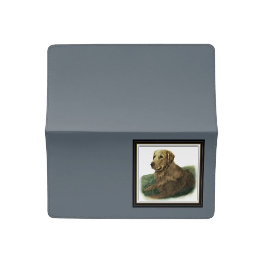 Golden Retriever Checkbook Cover (Open)