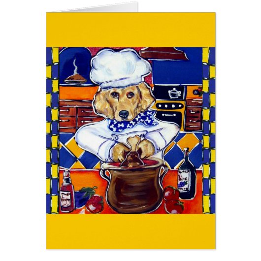 Golden Retriever Chef Cards (Front)
