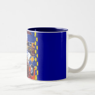 Golden Retriever Chef Two-Tone Coffee Mug