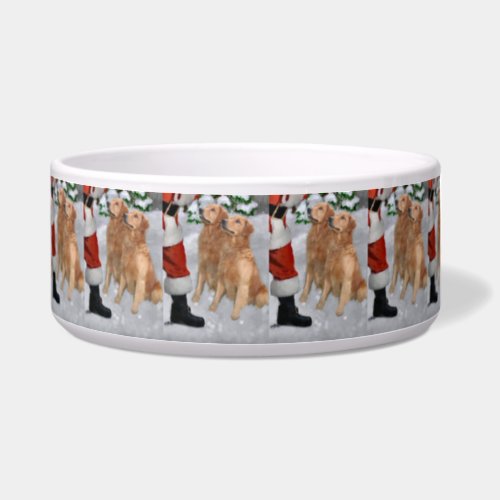 Golden Retriever Christmas  Bowl