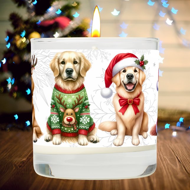 Golden Retriever Christmas Candle (Creator Uploaded)