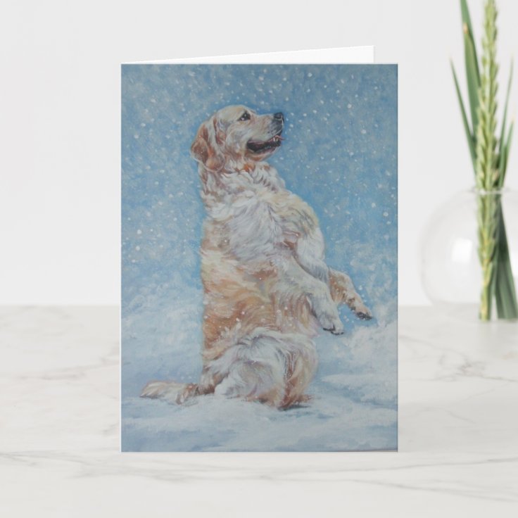 Golden Retriever Christmas Card | Zazzle