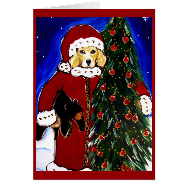 Golden Retriever Christmas Card | Zazzle