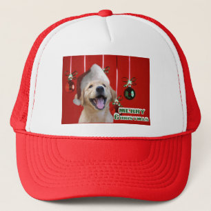 Golden Retriever Christmas Cards Gifts Trucker Hat