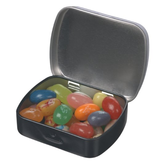 Golden Retriever Christmas Carolers Jelly Belly Candy Tin (Opened)