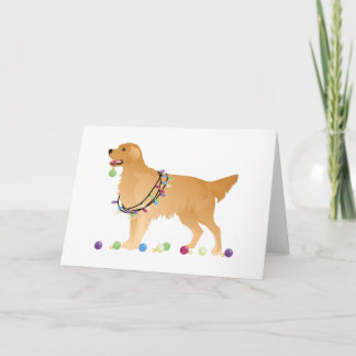 Golden Retriever Christmas Design Holiday Card