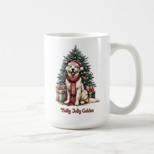 Golden Retriever Christmas Dog Lover Gift Coffee  Coffee Mug