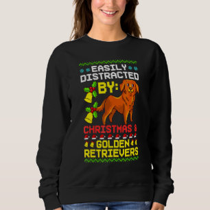 Golden Retriever Christmas Dog Puppies Santa 1 Sweatshirt