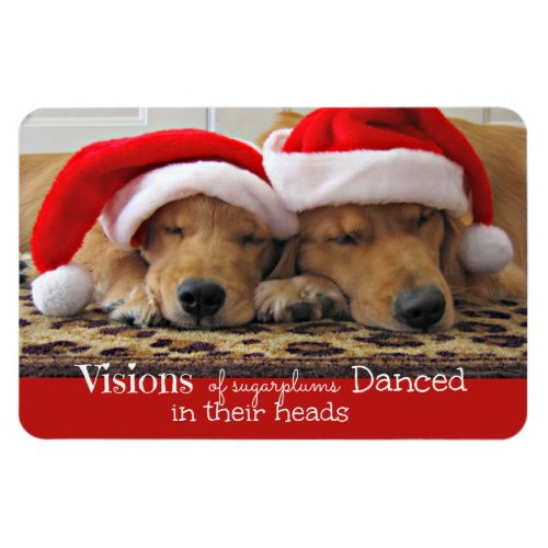 Golden Retriever Christmas Dreams Magnet