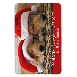 Golden Retriever Christmas Dreams Magnet | Zazzle